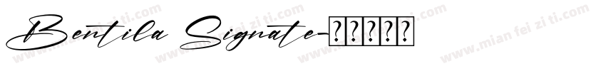 Bentila Signate字体转换